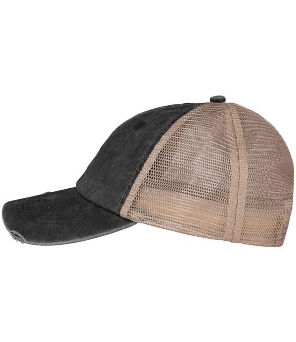 Native Spirit Washed Trucker Destroy Cap